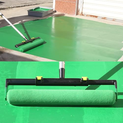 15 Pcs 18" Paint Roller Kit with Extension Pole, Adjustable Roller Frame