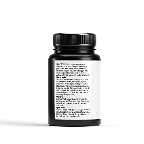 GRANOTONE Chalk Paint Black 4.1 fl oz 120 ml - color: BLACK, size: 4.1 Fl Oz