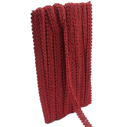 Gimp Braid Trim, Burgundy, 1/2 Inch, 14 Yards - color: Burgundy