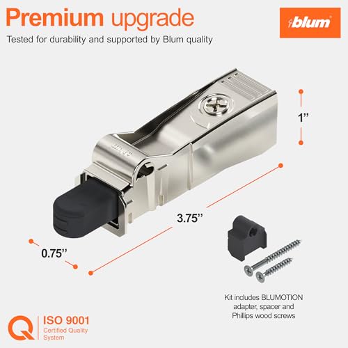 Blumotion Hinge Adapter, Compact w/ Spacer - size: 1 Kit