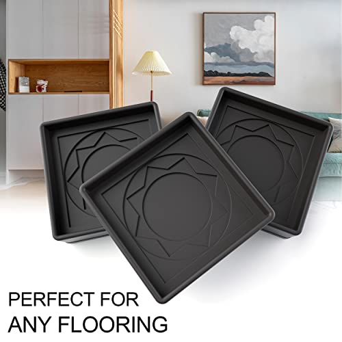 Non Slip Furniture Pads for Hardwood Floors -Yelanon 8Pcs 2” Coasters Cups - color: 8pcs2"square Black Star