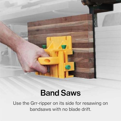 MICROJIG GRR-RIPPER GR-100 3D Table Saw Pushblock, Yellow - style: Classic