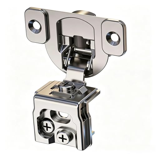 50 Pcs 1 1/4" Overlay Soft Close Cabinet Hinges 105° 3D Adjustable - size: 1-1/4"