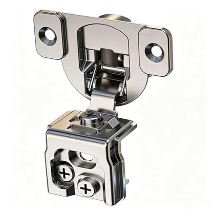 50 Pcs 1 1/4" Overlay Soft Close Cabinet Hinges 105° 3D Adjustable - size: 1-1/4"