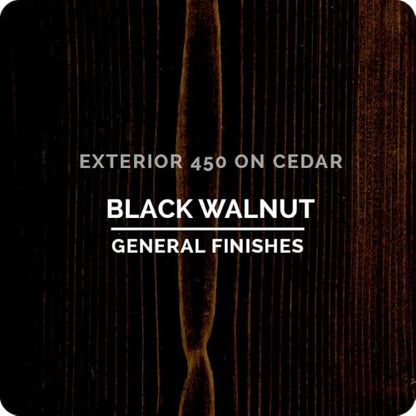 General Finishes Exterior 450 Water Based Wood Stain, 1 Gallon, Black Walnut - color: Black/Walnut, size: 1 Gallon