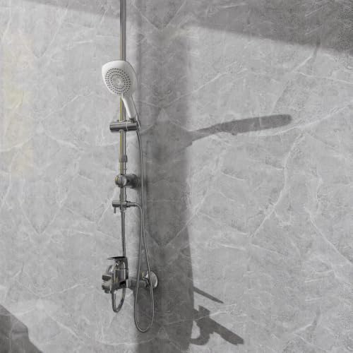 Granite Gray Marble Contact Paper for Countertops Peel and Stick Wallpaper - color: Granite Gray, size: 23.6" x 196"