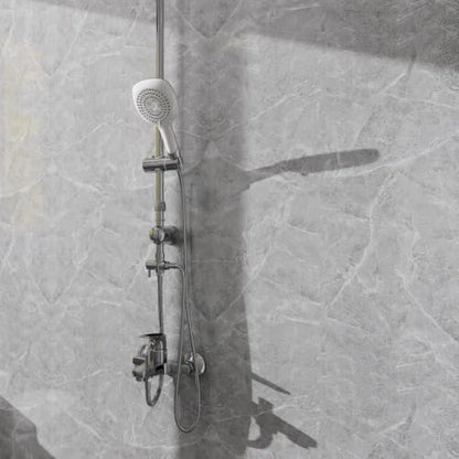 Granite Gray Marble Contact Paper for Countertops Peel and Stick Wallpaper - color: Granite Gray, size: 23.6" x 196"