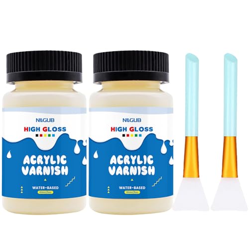 NLGUB Acrylic Varnish, Protective Topcoat, 5oz, 2 Pack - color: 2 PACK