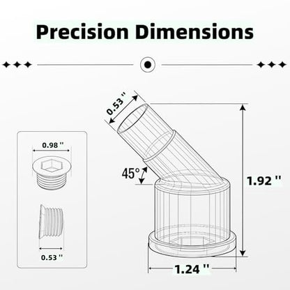 811502 Nozzle and Screw Set, Compatible with 3M Accuspray System, nozzle & screw set h.i.p.s. nat. angled for Easy Installation & Consistent Finish