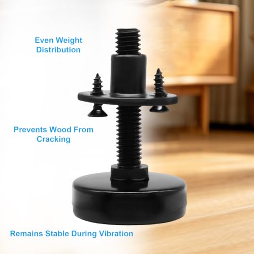 LALOFE Furniture Leveling Feet, 3/8"-16 Thread, 2.7 Inch, 4 Pack - size: LONG, 4 Pack