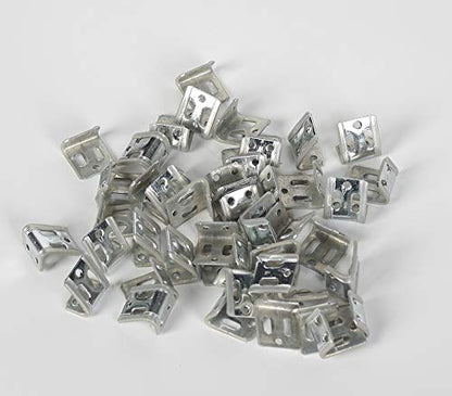 50‑Pack 5-Holes Couch Spring Clips,Ek Clips,Zig-Zag Clip,Sofa Repair