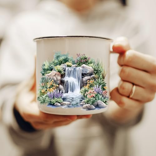 GLOBLELAND 18 Sheets Natural Scenery Rub on Transfers Mountains and Rivers Landscape Waterproof UV DTF Cup Wraps Waterfall Forest Winter Seasons Decals Stickers for Water Glass Bottle Vase Crafts - style: Scenery