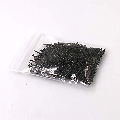 newlng 500PCS Small Nail Round Head Tiny Nails String Art Nails Hand-Made Hardware Accessories Fasteners 1 X 10mm/0.04"X0.4"(DXL) Bronze - color: Black1*10mm