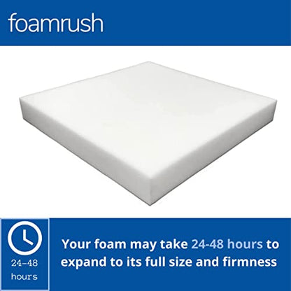 FoamRush 5" x 26" x 26" Upholstery Foam Cushion High Density (Chair Cushion Square Foam for Dinning Chairs, Wheelchair Seat Cushion Replacement) - color: High Density Foam, size: (5" x 26" x 26")