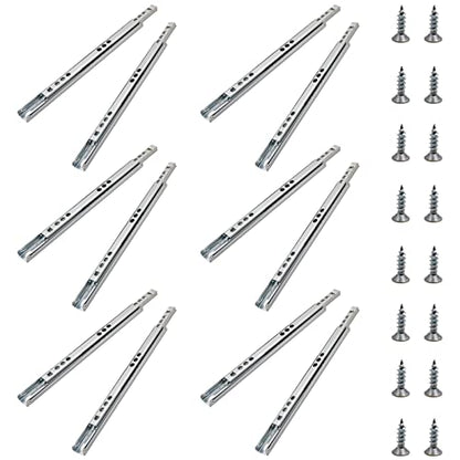 15.7 Inch Drawer Slides, 0.7" Wide, Pack of 12 - color: Style 1, size: 15.7" - 12PCS