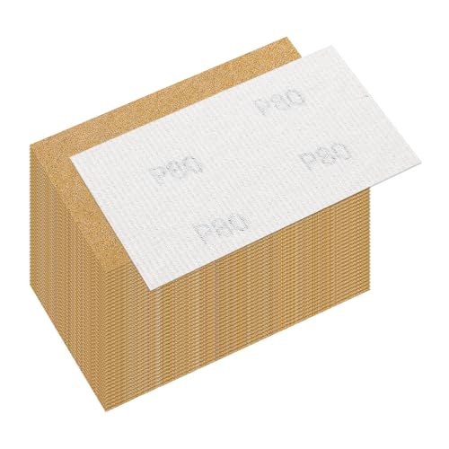 40 Pcs 80 Grit Sandpaper 2.75x5 Inch Sand Paper Alumina Abrasive - size: 2.75 x 5 Inch(80 Grit)
