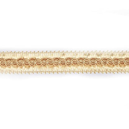 6.5 Yard Handmade Basic Trim,0.59" Diameter Gimp Braid - color: light coffee, size: 6.5