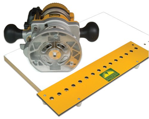 Woodhaven 782 Shelf Pin Jig, 12-Hole, 32mm Spacing, 7mm Phenolic - size: 12 Holes