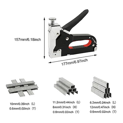 Upholstery Staple Gun Heavy Duty, 3 in 1 Staple Gun Kit with 1200 Staples