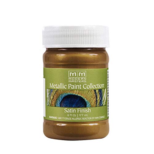 Modern Masters Satin Blackened Bronze Metallic Paint - color: Satin Blackened Bronze, size: 6 Fl Oz (Pack of 1)