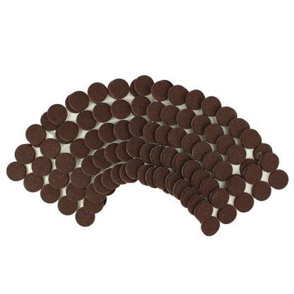 Smart Surface 8827 Heavy Duty Self Adhesive Furniture Felt Pads 1-Inch Round Brown 160-Piece Value Pack in Resealable Bag - color: Brown