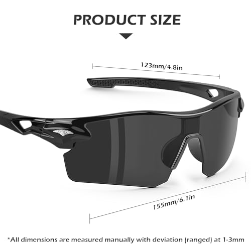 OXG 6 Pack Safety Glasses, Scratch Resistant Wraparound Lenses ANSI Z87.1 Protective Eyewear for Unisex - color: Grey