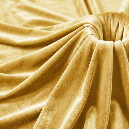 Stretch Velvet Fabric by the Yard Deep Gold 60 Inch Wide 1 Yard - color: Deep Gold, size: 1 Yard