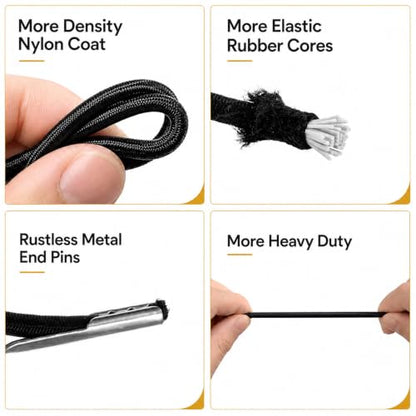 JIEYAO 8Pcs Universal Replacement Elastic Cords for Zero Gravity Chair
