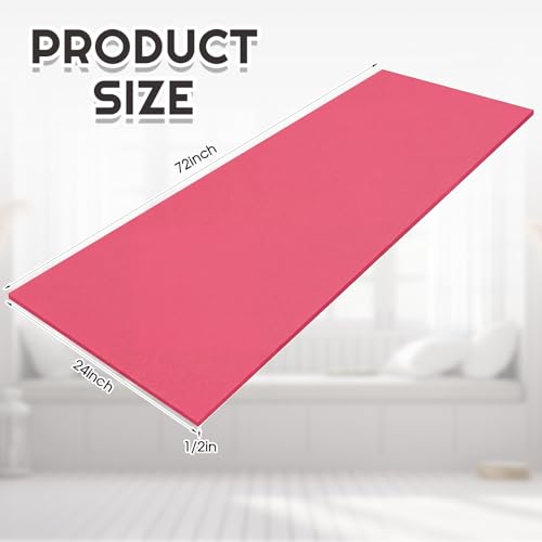Amylove 1 Pack Upholstery Foam Sheet, 1/2" X 24" X 72",hot Pink - color: Hot Pink, size: 1/2" X 24" X 72"