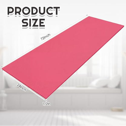 Amylove 1 Pack Upholstery Foam Sheet, 1/2" X 24" X 72",hot Pink - color: Hot Pink, size: 1/2" X 24" X 72"
