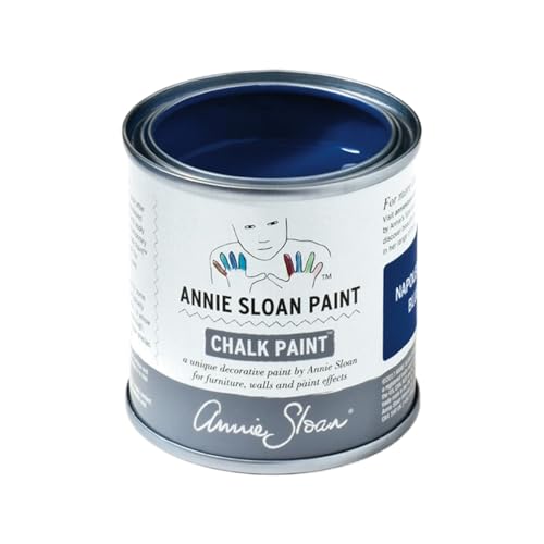 Annie Sloan Chalk Paint® (Napoleonic Blue, 120 ml/4.06 Fl Oz) a unique decorative paint for furniture, cabinets and home décor with no sanding or priming - color: Napoleonic Blue, size: 4 Fl Oz (Pack of 1)