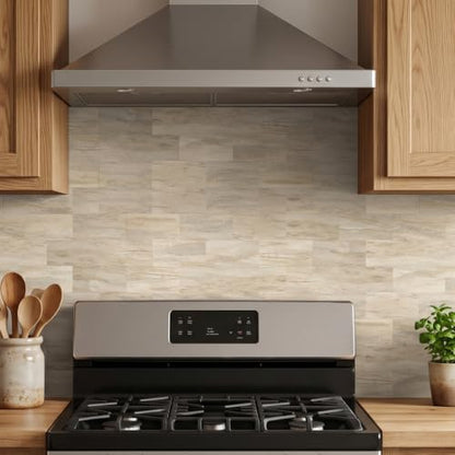 10 Sheets Warm Beige PVC Subway Tiles Peel and Stick Backsplash,11.8''x11.8'' Heat Resistant Stick on Tiles for Kitchen,Waterproof Peel and Stick Wall Tiles for Bathrrom - color: Warm Beige Stone