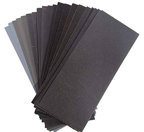 28pcs Sandpaper Assortment 80 to 5000 Grit Sanding Sheets Wet Dry Sandpaper
