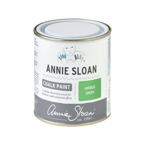 Annie Sloan Chalk Paint® (Antibes Green, 500 ml/16.9 Fl Oz) a unique decorative paint for furniture, cabinets and home décor with no sanding or priming - color: Antibes Green, size: 16.9 Fl Oz (Pack of 1)