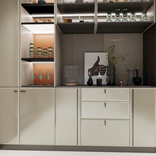 Metallic Beige Peel and Stick Wallpaper Contact Paper for Countertops - color: Beige, size: 15.7" x 118"