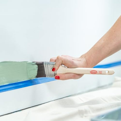 Glidden Semi-Oval Paintbrush with Wood Handle, Angled Sash, 2 Inch - size: 2 Inch, style: Angled Sash Paintbrush
