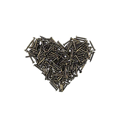 Tiny Wooden Nails for DIY Craft Projects, Antique Drawer Repairing, Mini Boxes Decorative Accessories[Set of 200pcs] (1×10mm, Bronze) - color: Bronze, style: 1*10mm