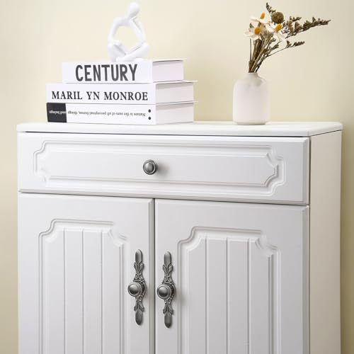 20 Pack Round 1.26 Inch Gunmetal Grey Cabinet Knobs - color: Gunmetal Grey Knobs
