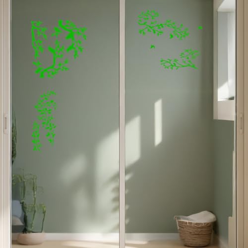 Ymapinc Wall Stencils for Painting, 5Pcs Leaf Vine Pattern Large Reusable