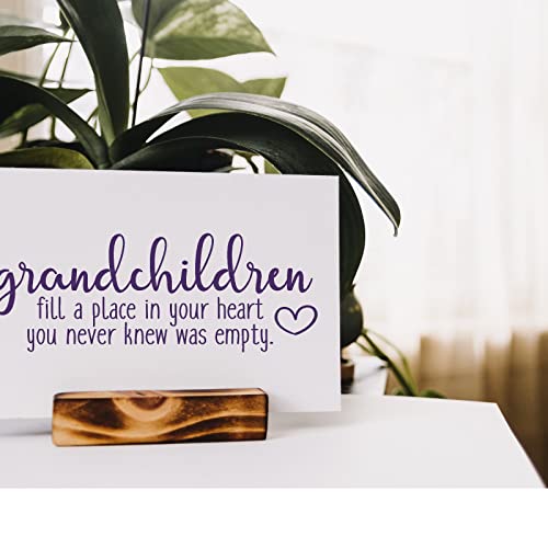 Grandchildren Quote Silk Screen Stencil, Reusable Self‑Adhesive Mesh Stencil for Painting Wood Signs, Farmhouse Home Decor DIY Gift for Grandma & Grandpa