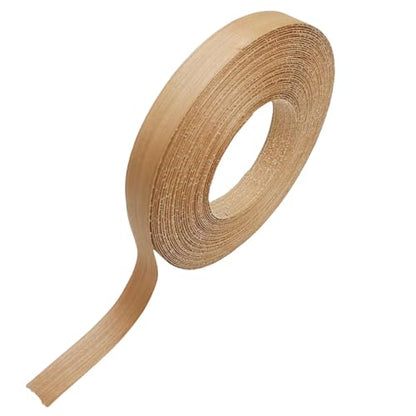 Cherry Wood Veneer Edge Banding Strip 3/4 Inch,Preglued Iron-On with Hot Melt Adhesive Edgebanding Roll, Flexible Wood Tape for Plywood Furniture Repair (3/4" x50') - size: 3/4" x50'