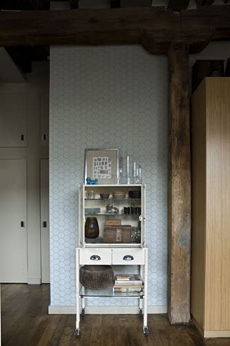 Stencil1 Hexagon Pattern Stencil 11" x 11" Geometric Wall Decor - color: Hexagon Repeat Wallpaper Pattern Stencil