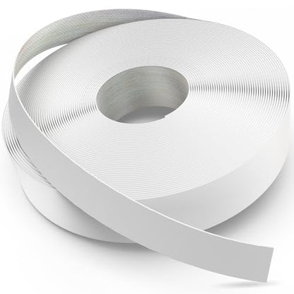 Yanye White Edge Banding, 1 inch x 50ft roll of Wood Veneer Melamine Edge Banding Preglued, Tape for Cabinet Repair Furniture - color: White, size: 1"x 50ft
