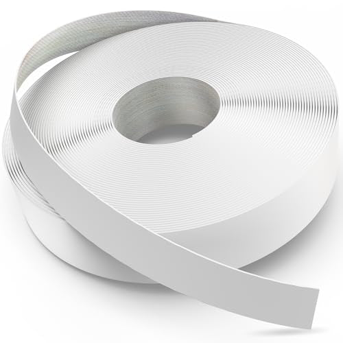 Yanye White Edge Banding, 1 1/2 inch x 100ft roll of Wood Veneer Melamine Edge Banding Preglued, Tape for Cabinet Repair Furniture - color: White, size: 1 1/2"x 100ft