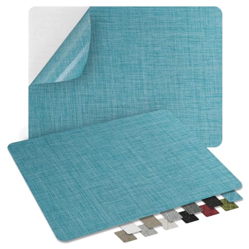 2Pcs Self-Adhesive Linen Fabric Patches, Quick Repair for Sofas, Tents, Car Seats/8" x 12", Blue - color: Blue