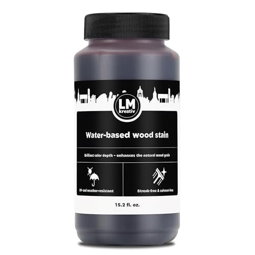 Water-Based Wood Stain 15.2 fl oz - Antique Cherry - Interior Stain for Furniture & Craft Wood | Easy Application | No Sanding Needed | Low Odor | All-in-One Stain - color: Antique Cherry