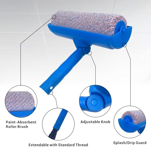 Nichiyo 10" Ceiling Paint Roller with Shield, Drip-Resistant - color: EL01142