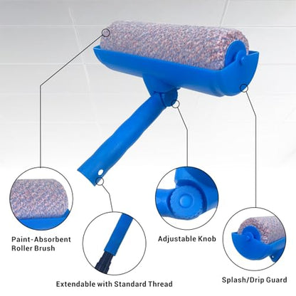 Nichiyo 10" Ceiling Paint Roller with Shield, Drip-Resistant - color: EL01142