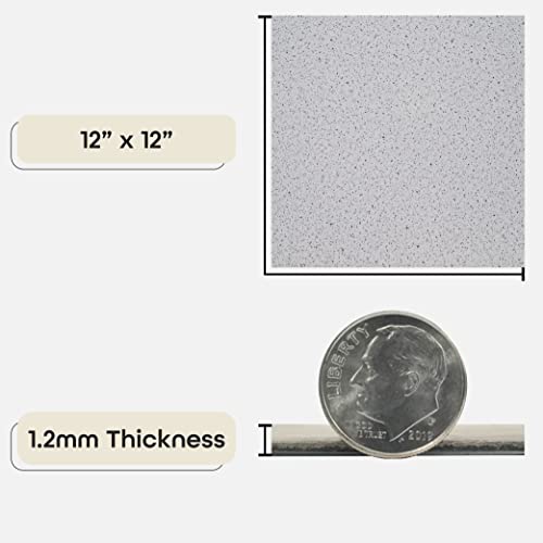 Nexus Self Adhesive 12-Inch Vinyl Floor Tiles, 20 Tiles, 12 x 12 in - color: Salt N Pepper Granite, style: Marble look