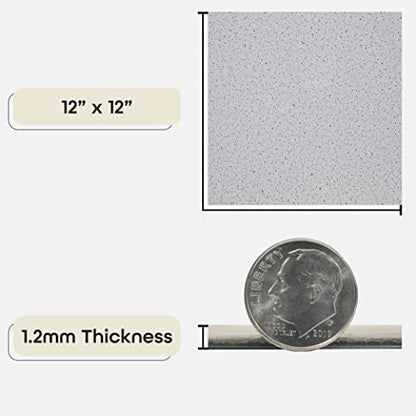 Nexus Self Adhesive 12-Inch Vinyl Floor Tiles, 20 Tiles, 12 x 12 in - color: Salt N Pepper Granite, style: Marble look